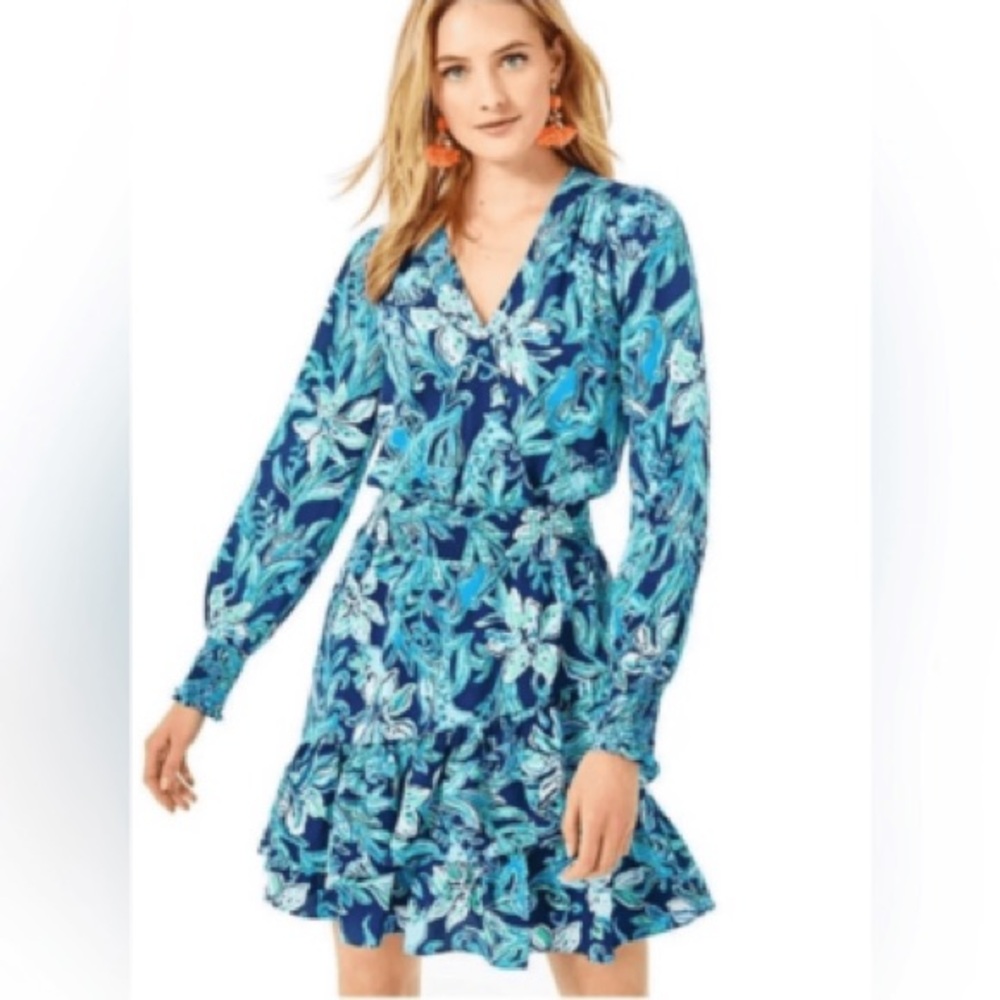 Lilly Pulitzer Cristiana Dress Take It Or Leaf It SZ 10